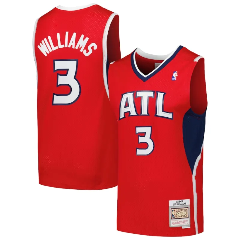 Maillot Lou Williams Atlanta Hawks Mitchell & Ness 2013/14 Vintage