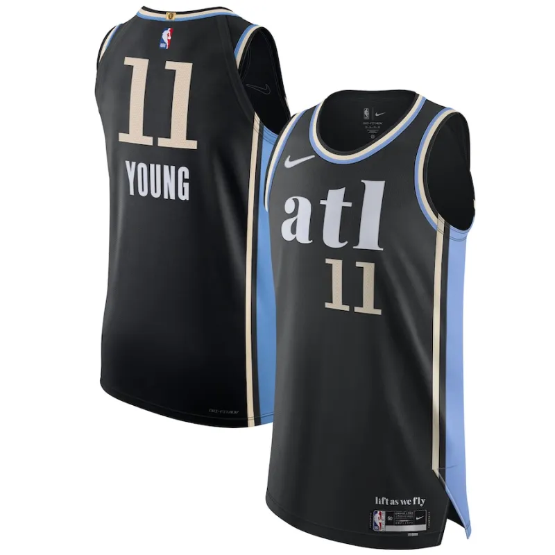 Trae Young, Camiseta de los Atlanta Hawks - Edición Ciudad - Negro
