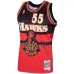 Atlanta Hawks Maglia Swingman Dikembe Mutombo - Nera/Rossa