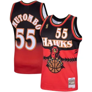 Atlanta Hawks Dikembe Mutombo Swingman Jersey - Black/Red