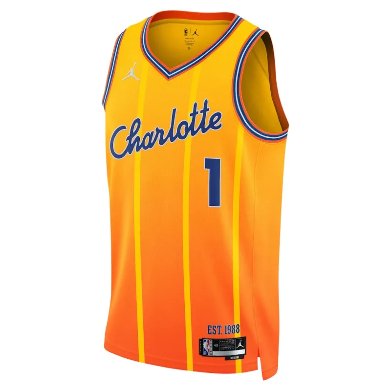 Charlotte Hornets LaMelo Ball 2025/26 Camiseta Swingman - Edición Ciudad - Naranja