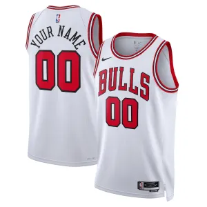 Chicago Bulls Unisex Swingman Custom Jersey - Association Edition - White