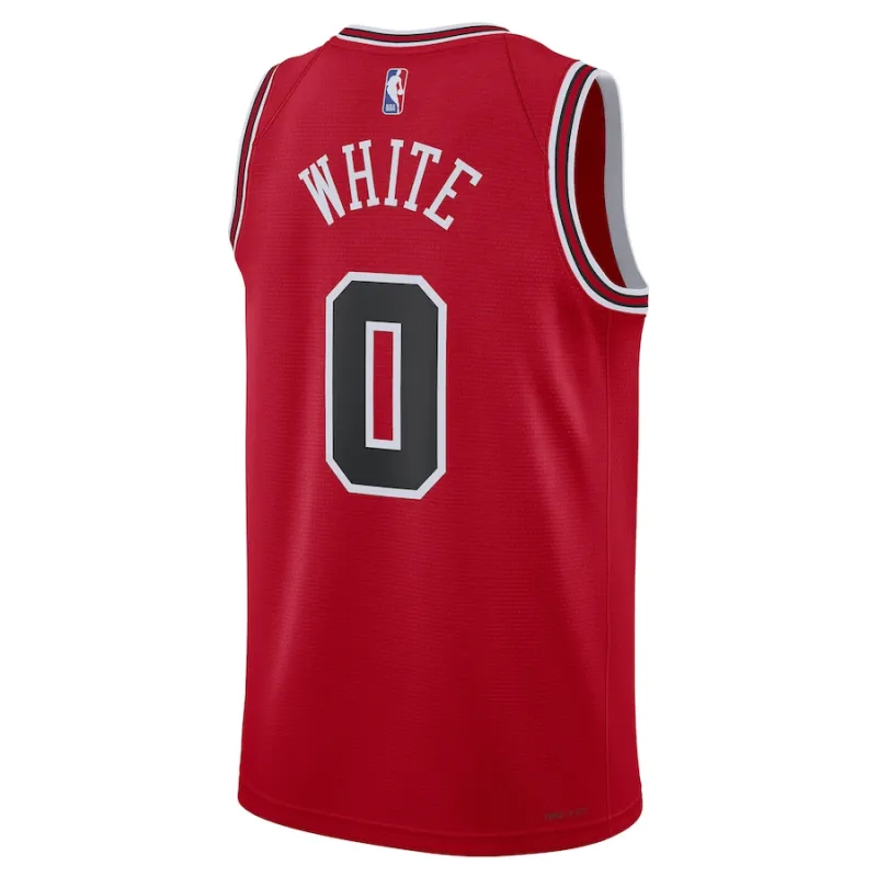 Coby White Chicago Bulls Unisex Swingman-Jersey - Icon Edition - Rot