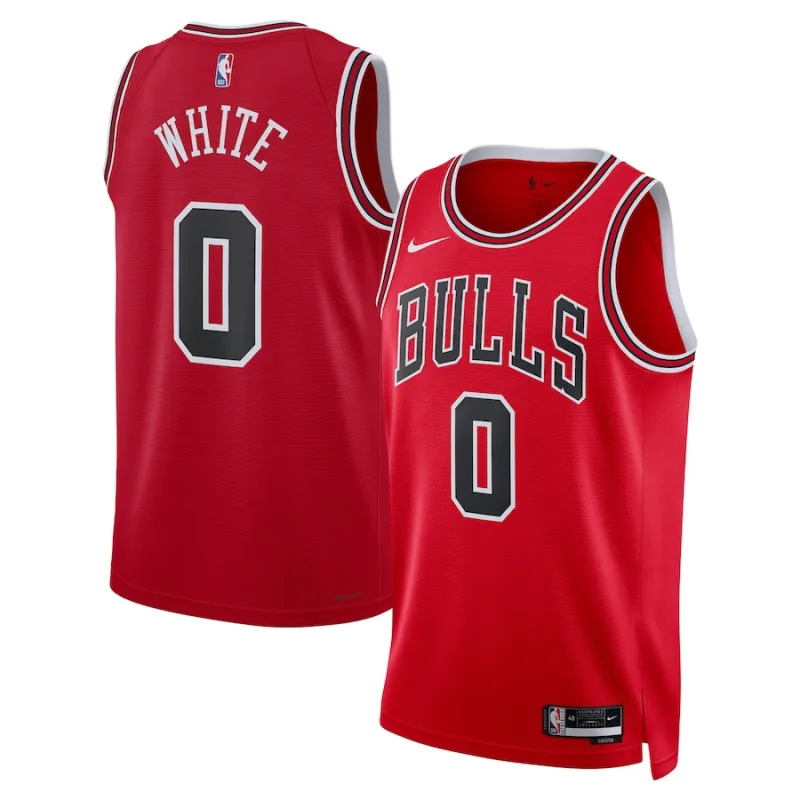 Coby White Chicago Bulls Unisex Swingman-Jersey - Icon Edition - Rot