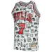 Toni Kukoč, Chicago Bulls Mitchell & Ness 1997/98 Hardwood Classics Doodle Swingman-Jersey - Weiß