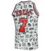 Toni Kukoč, Chicago Bulls Mitchell & Ness 1997/98 Hardwood Classics Doodle Swingman-Jersey - Weiß
