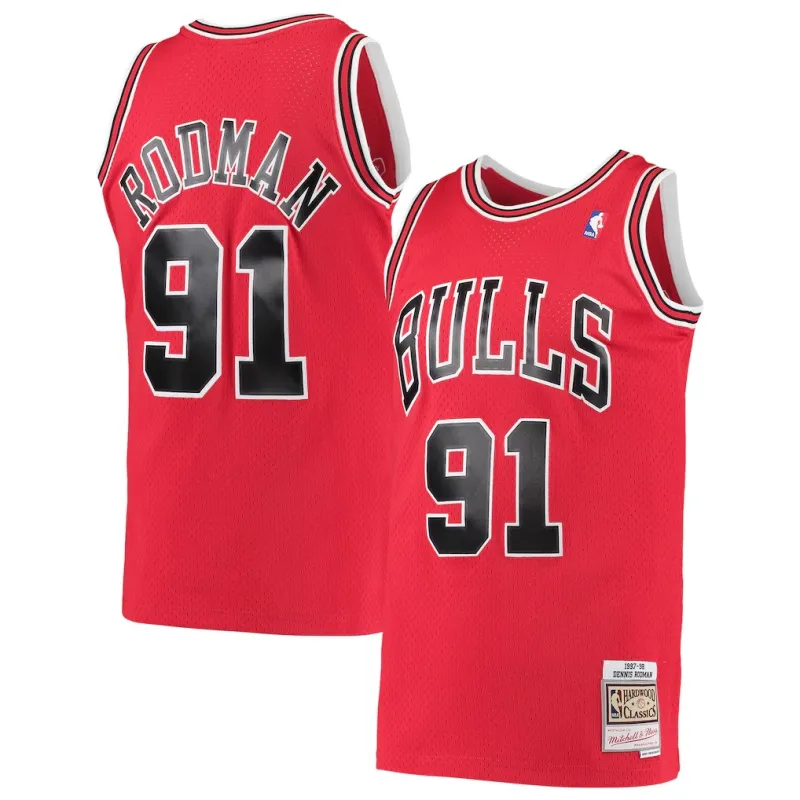 Chicago Bulls Maglia Swingman Dennis Rodman - Rossa
