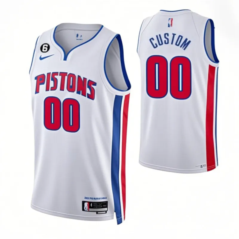 Customized jersey, Detroit Pistons, 2022/23 - Association Edition - White