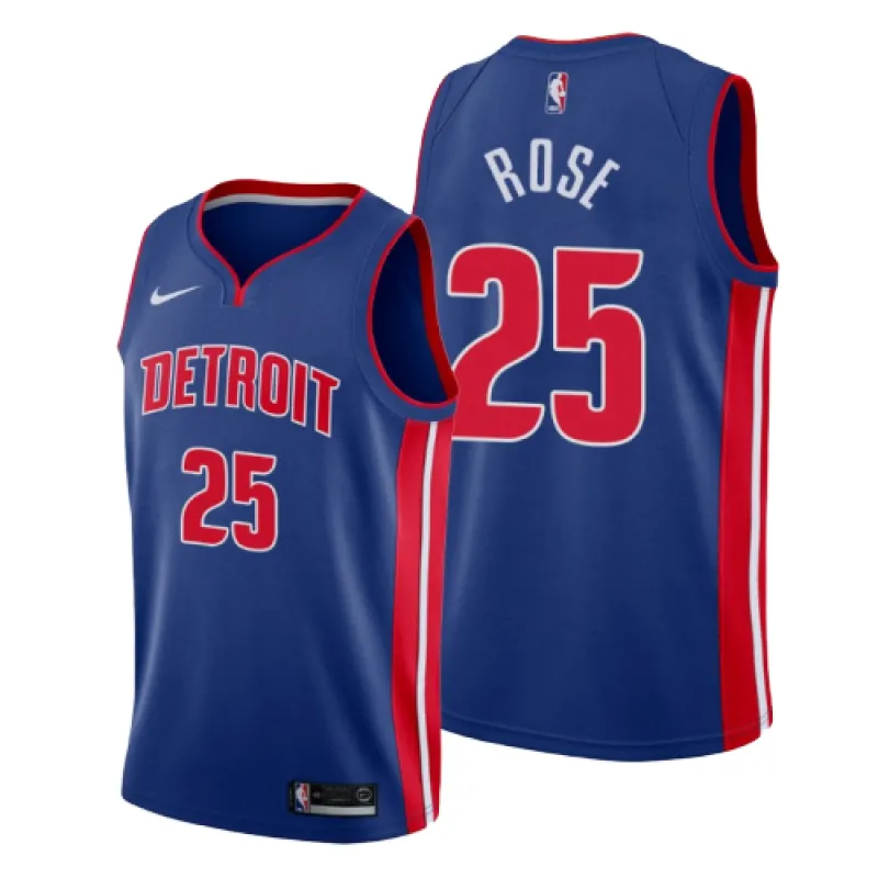 Derrick Rose, Detroit Pistons - Edición Ícono - Azul