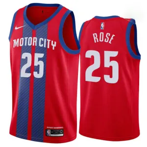 Derrick Rose, Detroit Pistons, 2019/20 Season - City Edition - Red
