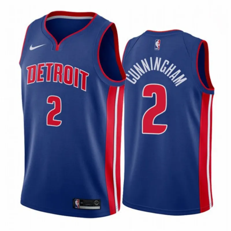 Cade Cunninghams Trikot, Detroit Pistons, 2020/21 - Icon-Edition - Blau