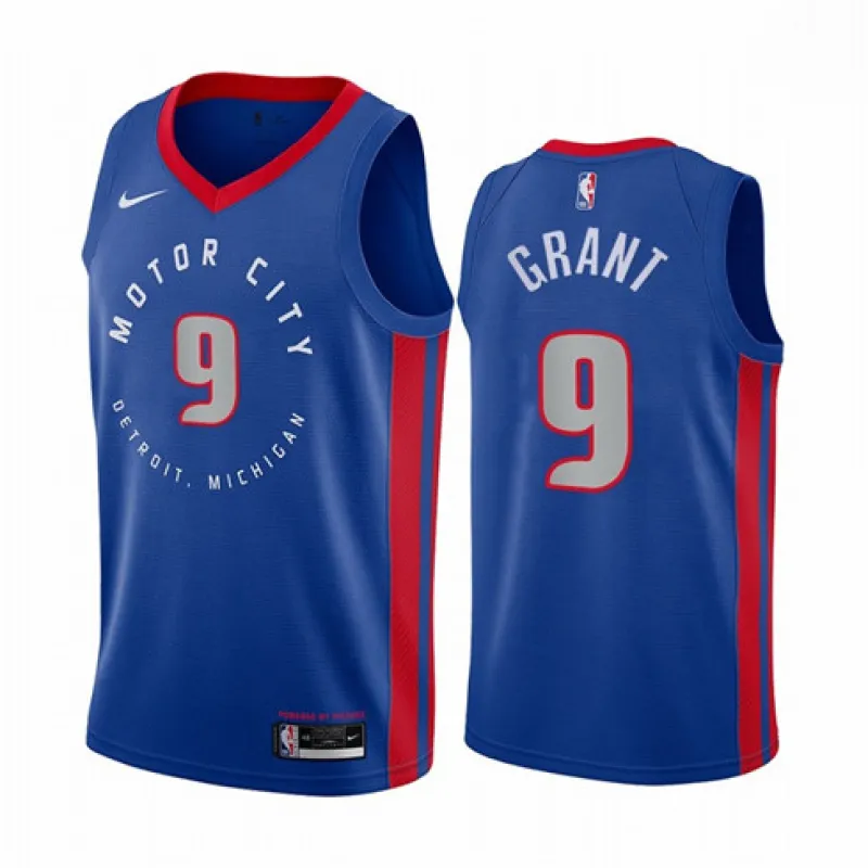 La camiseta de Jerami Grant, Detroit Pistons, 2020/21 - Edición Ciudad - Azul