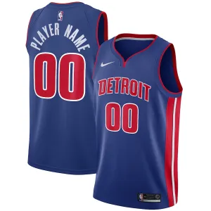 Detroit Pistons Swingman Custom Jersey - Icon Edition - Blue