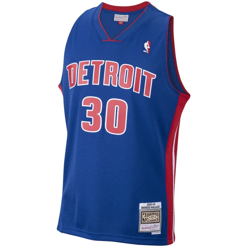 Rasheed Wallace Detroit Pistons Mitchell & Ness 2003/04 Hardwood Classics Swingman Trikot