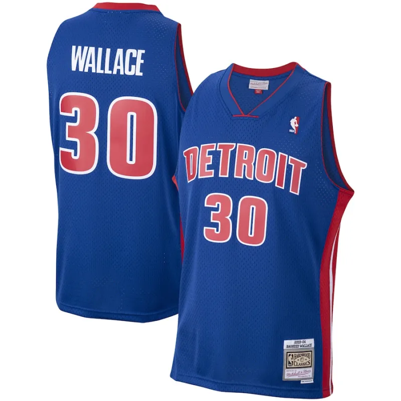 Rasheed Wallace Detroit Pistons Mitchell & Ness 2003/04 Hardwood Classics Swingman Trikot