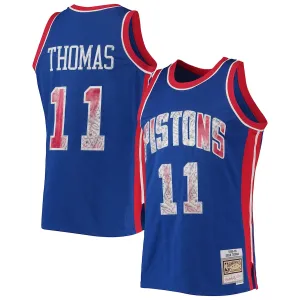Isiah Thomas Detroit Pistons Mitchell & Ness 1988/89 Classic NBA 75th Anniversary Diamond Edition Jersey