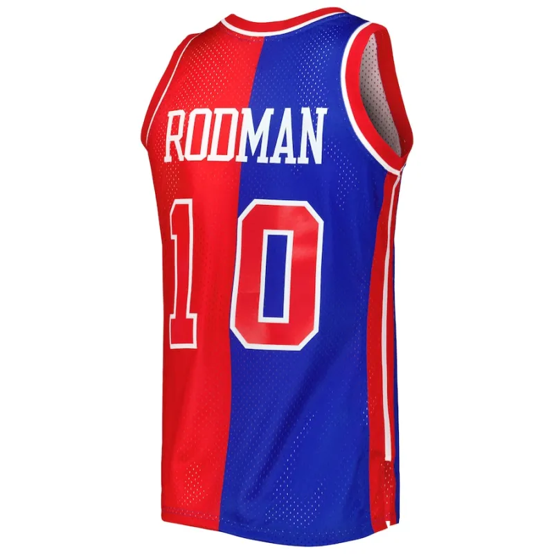 Dennis Rodman Detroit Pistons Mitchell & Ness Hardwood Classics 1988/89 Split Swingman Trikot