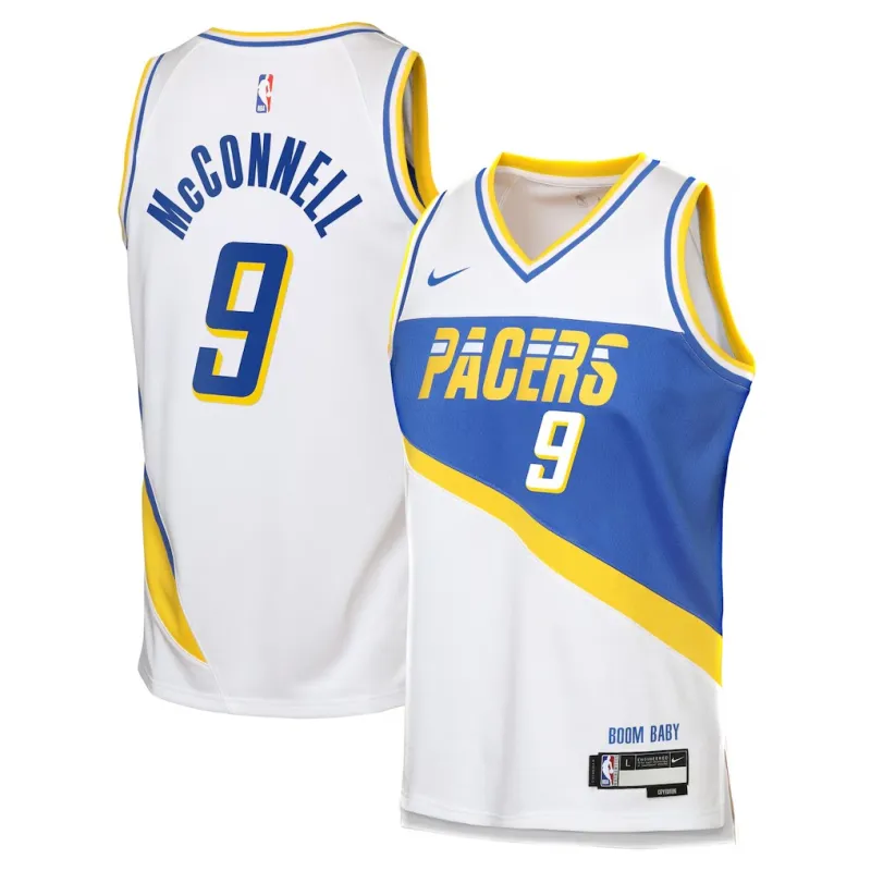 Indiana Pacers T.J. McConnell 2025/26 Maglia - Edizione Città - Bianco