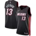 Bam Adebayo, Miami Heat Unisex Swingman-Trikot - Icon-Edition - Schwarz