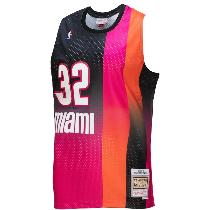 Shaquille O’Neal Miami Heat Mitchell & Ness 2005/06 Hardwood Classics Fadeaway Swingman Trikot