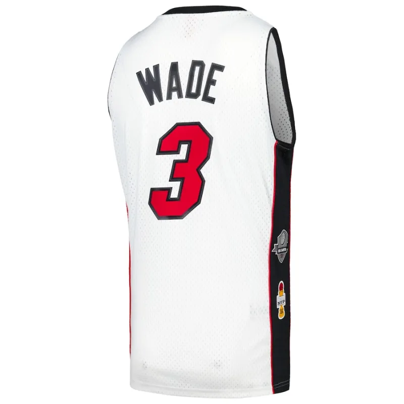 Camiseta Dwyane Wade Miami Heat Mitchell & Ness unisex Hall of Fame 2023 Retro Swingman