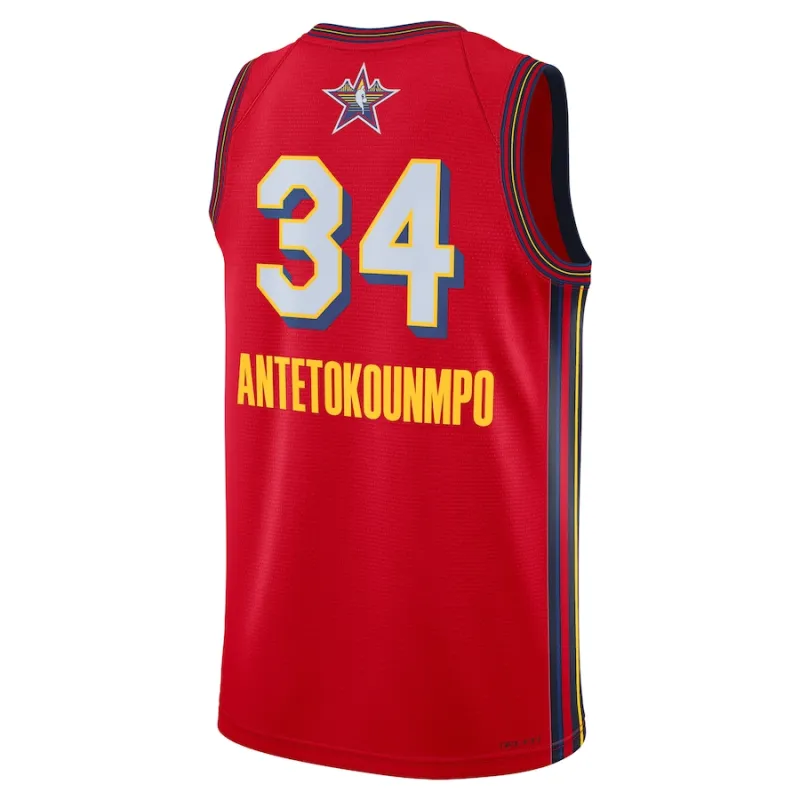 Maillot Jordan Giannis Antetokounmpo All-Star Game 2025 – Rouge Unisexe