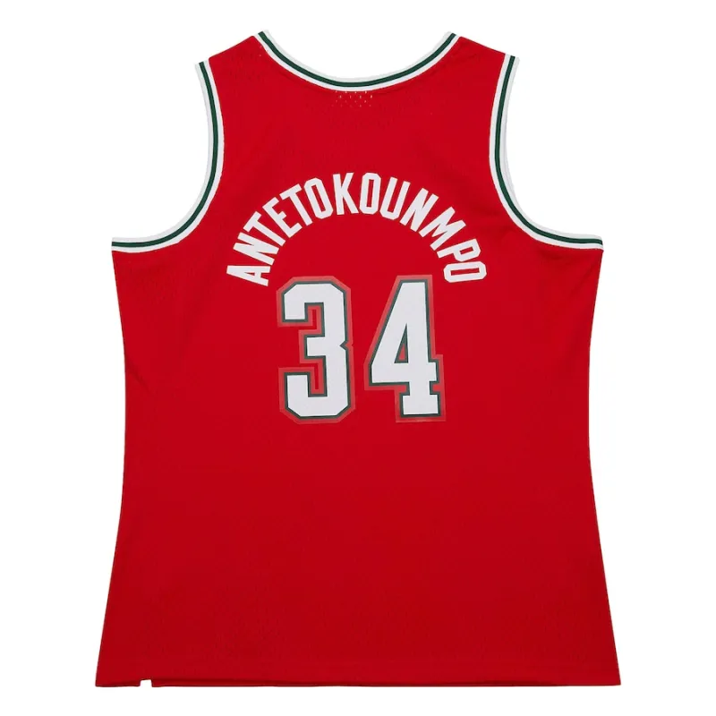 Giannis Antetokounmpo Bucks Mitchell & Ness 2014-15 HWC Retro Jersey