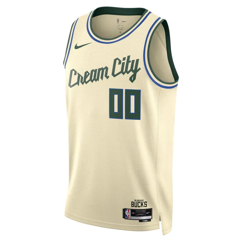 Milwaukee Bucks 2025/26 Camiseta Swingman Unisex - Edición Ciudad - Crema