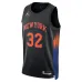 New York Knicks Maillot Swingman Towns - Édition Personnalisée - Noir