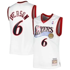 Allen Iverson Philadelphia 76ers Mitchell & Ness Maillot Swingman de l'Édition Classique 2001/2002 - Blanc