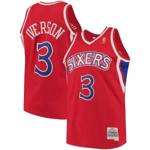 Allen Iverson Philadelphia 76ers Mitchell & Ness Maillot Swingman de l'Édition Classique 1996/1997 - Rouge