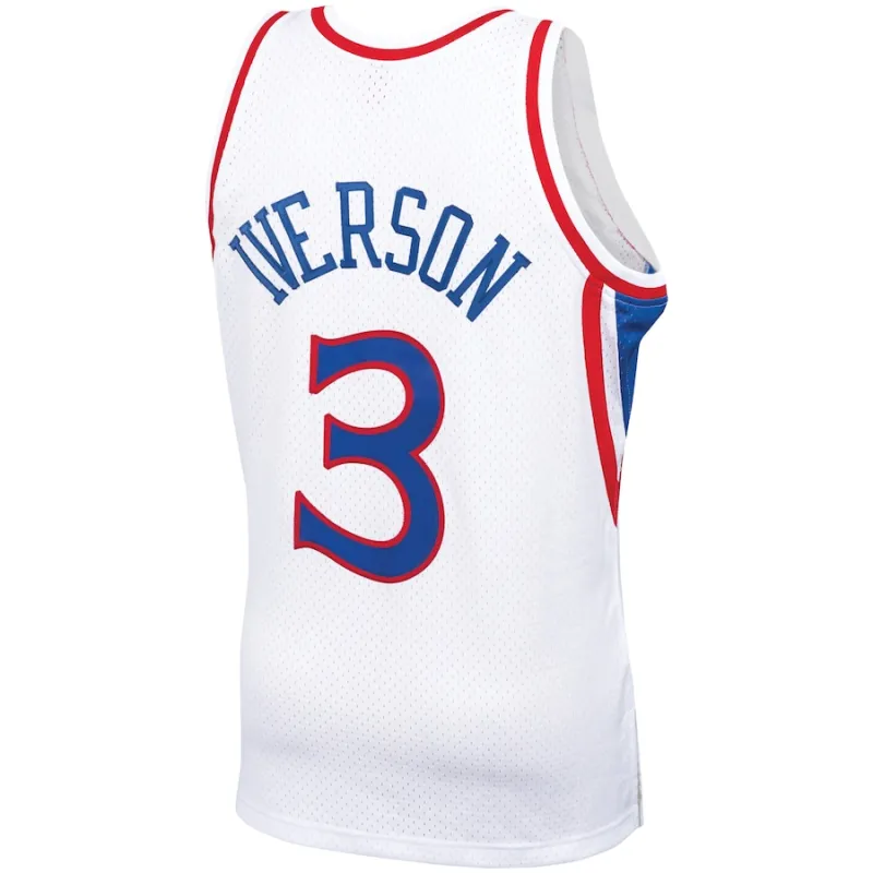 Allen Iverson Philadelphia 76ers Mitchell & Ness 1996/97 Classic Edition Swingman Jersey - White