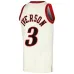Allen Iverson Philadelphia 76ers Mitchell & Ness Swingman Jersey - Cream Color