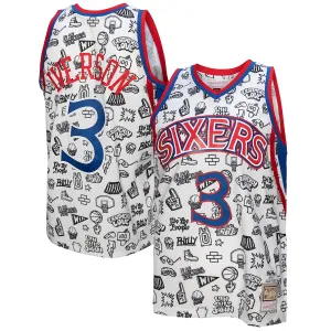 Maillot Allen Iverson 76ers 96-97 - Mitchell & Ness Hardwood Classics
