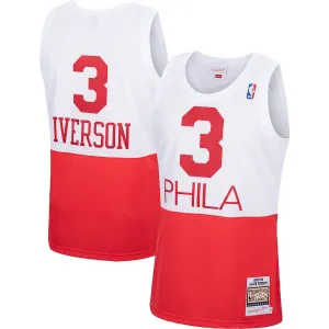 Allen Iverson Philadelphia 76ers Mitchell & Ness Maillot Authentique des Classiques Hardwood 2003/2004 - Blanc