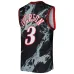 Allen Iverson Philadelphia 76ers Mitchell & Ness Maillot Swingman Marble des Classiques Hardwood 2000/2001 - Noir