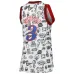 Allen Iverson Philadelphia 76ers Mitchell & Ness Damen 2000 Doodle Swingman Jersey - Weiß