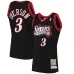 Allen Iverson Philadelphia 76ers Mitchell & Ness Maillot Authentique des Classiques Hardwood 1997/98 - Noir