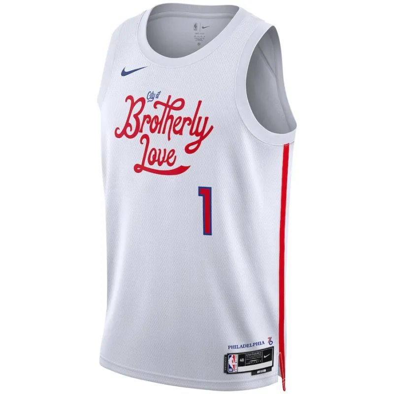 James Harden Philadelphia 76ers Maillot Swingman de la Saison 2022/23 Unisexe - Édition Ville - Blanc