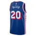 Jared McCain Philadelphia 76ers Camiseta Swingman - Edición Ícono - Azul Real
