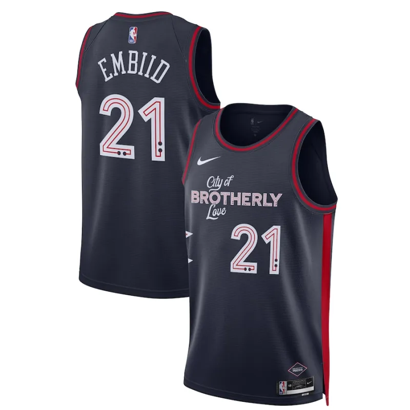 Camiseta Joel Embiid 76ers City Edition 2023-24 Unisex