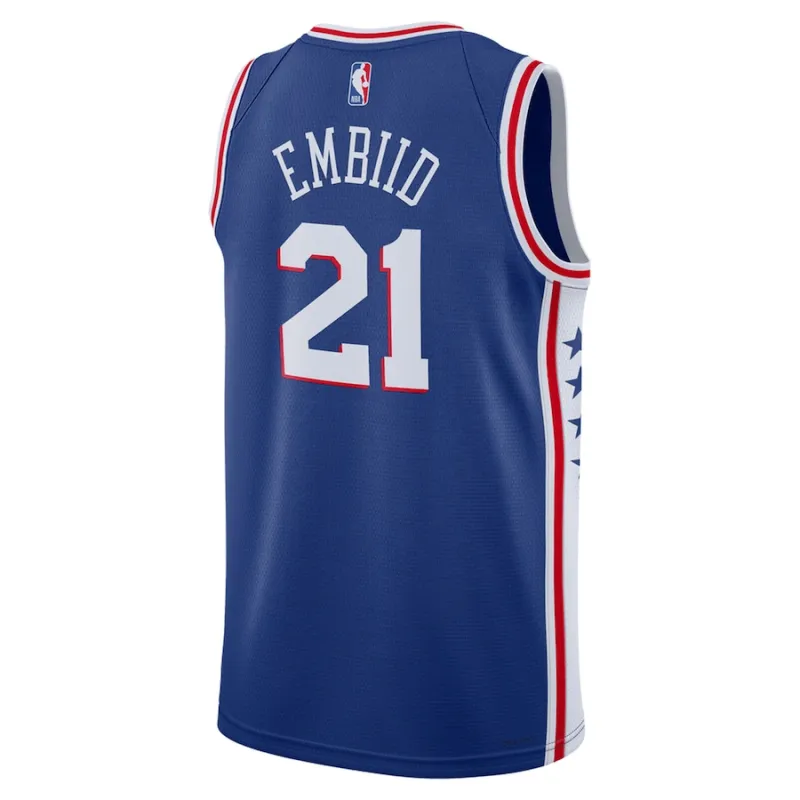 Joel Embiid Philadelphia 76ers Unisex Swingman Jersey - Icon Edition - Königblau