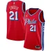 Joel Embiid Philadelphia 76ers Maglia Swingman Unisex di Jordan Brand - Edizione di Dichiarazione - Rosso