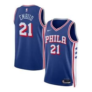 Joel Embiid Philadelphia 76ers Unisex Swingman-Jersey - Icon-Edition - Königblau