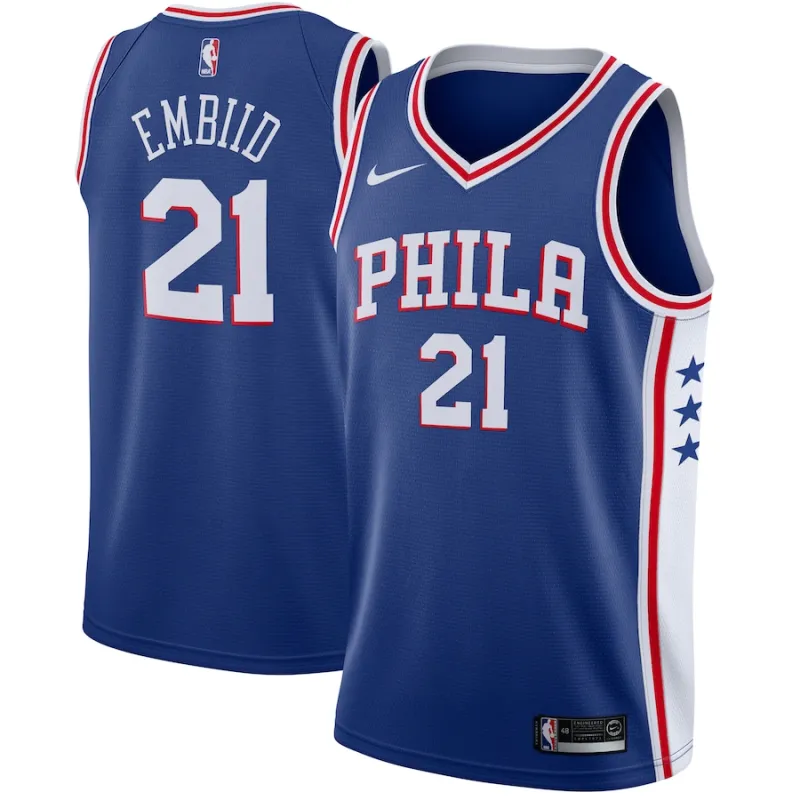 Joel Embiid Philadelphia 76ers Swingman-Jersey - Icon-Edition - Königblau