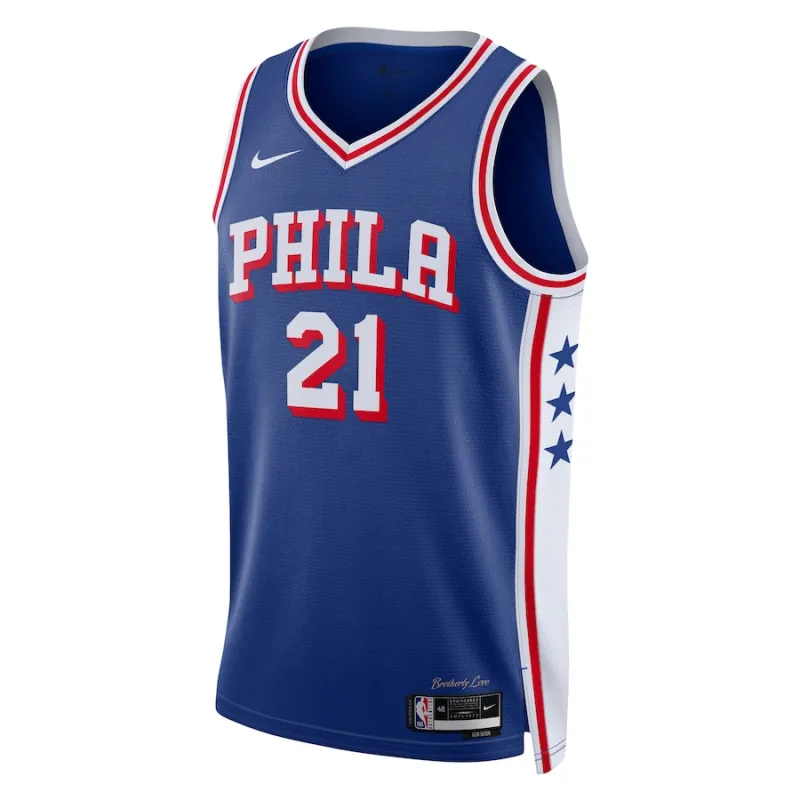 Joel Embiid Philadelphia 76ers Jugend Swingman-Jersey - Icon Edition - Königblau