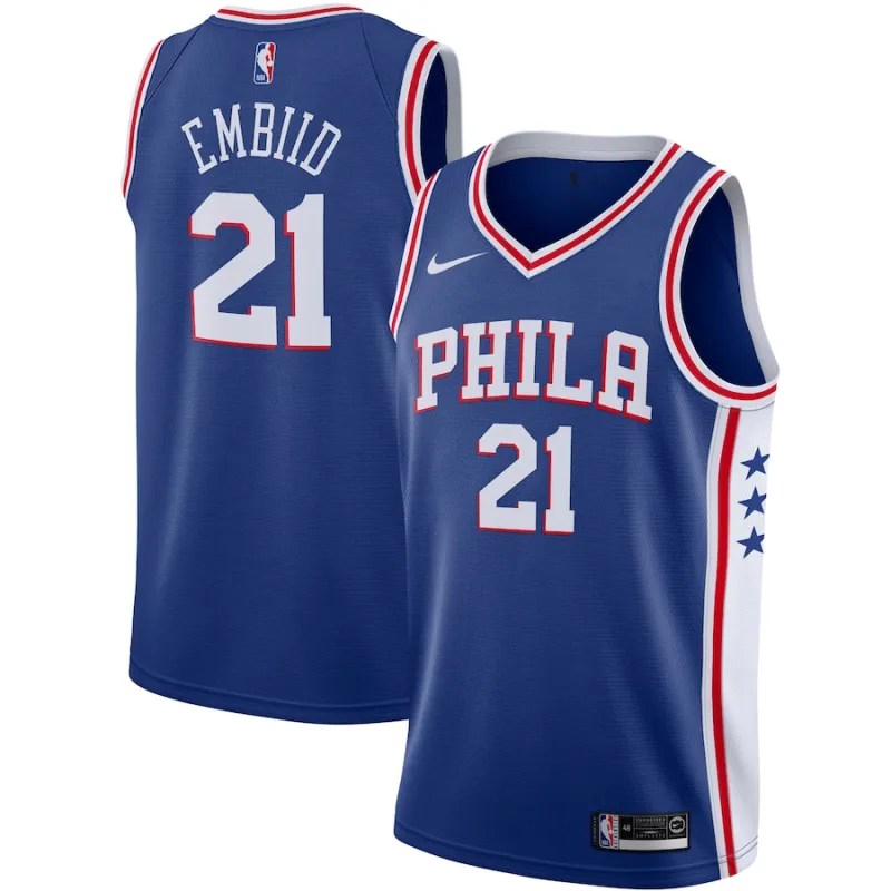 Joel Embiid Philadelphia 76ers Swingman-Jersey 2019/2020 - Icon Edition - Königblau