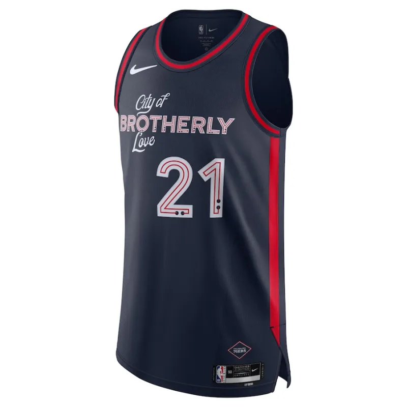 Joel Embiid Philadelphia 76ers Replica Jersey - City Edition - Navy Blue