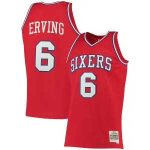 Julius Erving Philadelphia 76ers Mitchell & Ness Maillot Hardwood Classics Classique 1982/83 pour Femmes - Rouge