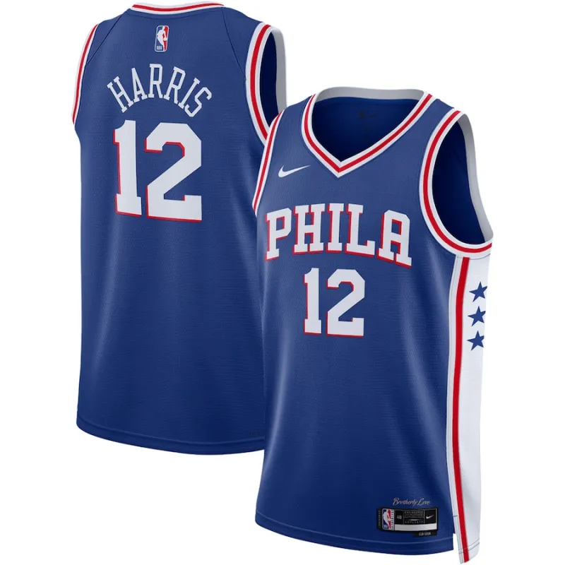 Tobias Harris Philadelphia 76ers Camiseta Swingman Unisex - Edición Ícono - Azul Real